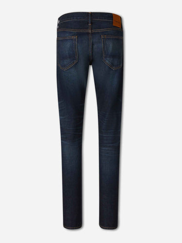 Tom Ford Hombre Barcelona Jeans Rectos Efecto Desgastado color Azul Denim Oscuro sku 522-003111 01 - Foto 2