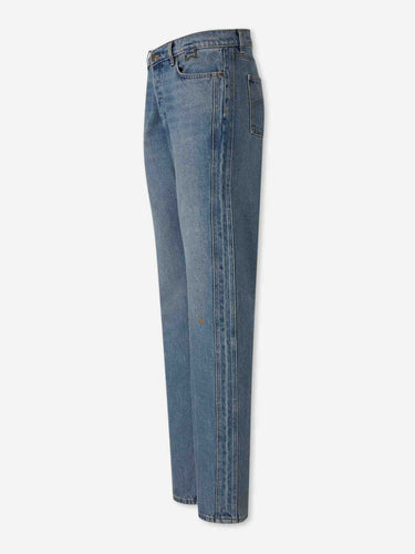 Rhude Hombre Barcelona Jeans Rectos Algodón color Azul Denim sku 522-003114 01 - Foto 2