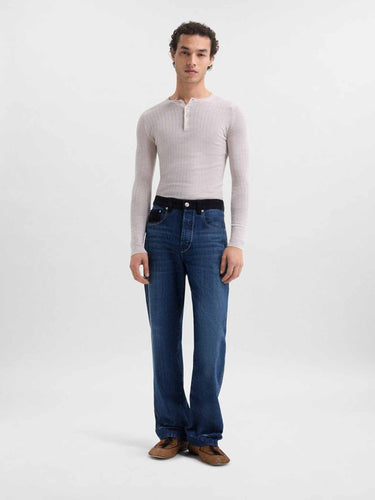 Wales Bonner Hombre Barcelona Jeans Rectos Studio color Azul Denim Oscuro sku 522-003137 01 - Foto 1