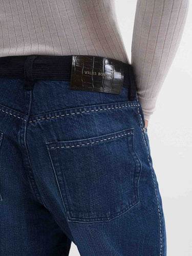 Wales Bonner Hombre Barcelona Jeans Rectos Studio color Azul Denim Oscuro sku 522-003137 01 - Foto 3