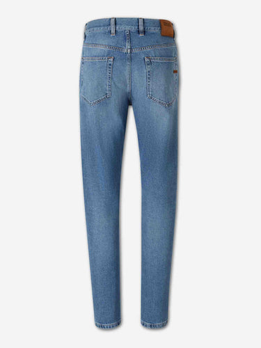 Zegna Hombre Barcelona Jeans Rectos Algodón color Azul Denim sku 522-003140 01 - Foto 2
