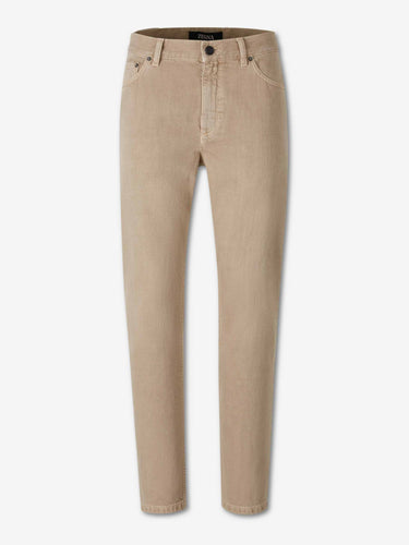 Zegna Hombre Barcelona Jeans Rectos Algodón color Camel sku 522-003141 01 - Foto 1