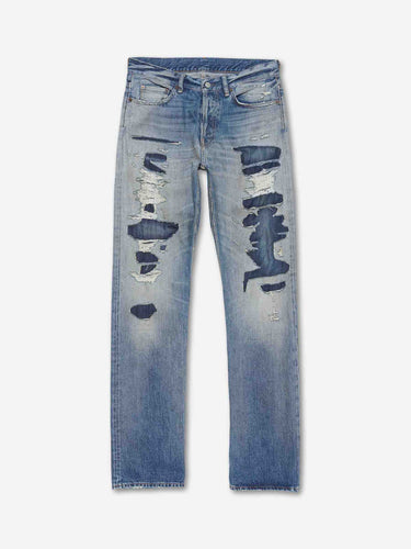 Acne Studios Hombre Barcelona Jeans Rectos Rotos color Azul Denim sku 522-003146 01 - Foto 1