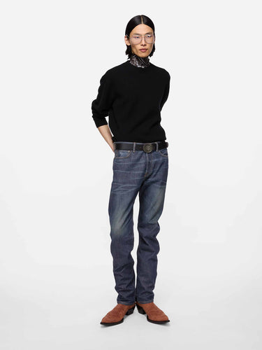 Acne Studios Hombre Barcelona Jeans Rectos Algodón color Azul Denim Oscuro sku 522-003147 01 - Foto 3
