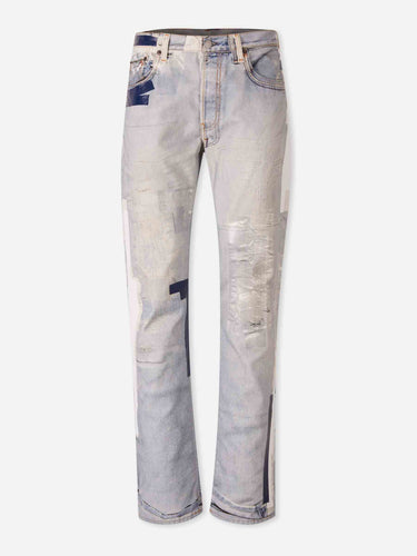 Acne Studios Hombre Barcelona Jeans Rectos Efecto Cinta color Azul Denim Claro sku 522-003151 01 - Foto 1