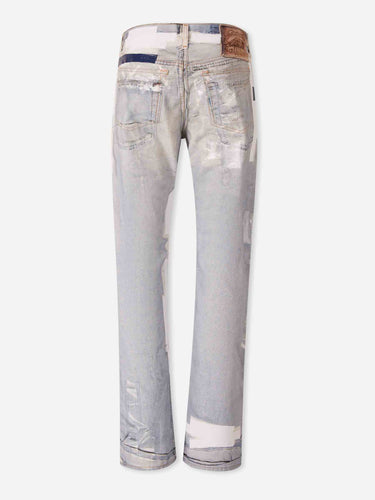 Acne Studios Hombre Barcelona Jeans Rectos Efecto Cinta color Azul Denim Claro sku 522-003151 01 - Foto 3