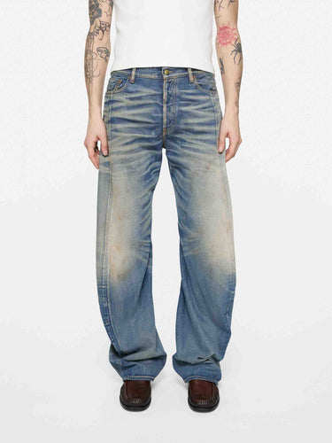 Acne Studios Hombre Barcelona Jeans Anchos Desgastados color Azul Denim sku 522-003154 01 - Foto 2