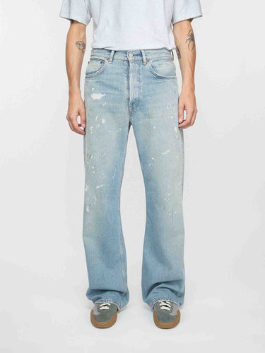 Acne Studios Hombre Barcelona Jeans Anchos Pintura color Azul Denim Claro sku 522-003157 01 - Foto 2