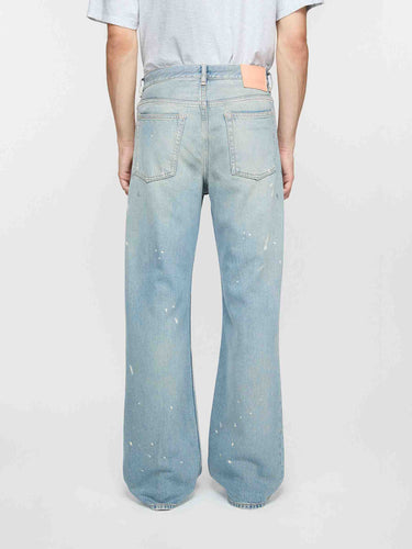 Acne Studios Hombre Barcelona Jeans Anchos Pintura color Azul Denim Claro sku 522-003157 01 - Foto 3