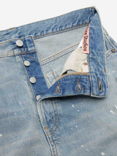 Acne Studios Hombre Barcelona Jeans Anchos Pintura color Azul Denim Claro sku 522-003157 01 - Foto 5