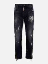 Dsquared2 Hombre Barcelona Jeans Rectos Efecto Pintura color Negro sku 522-003188 01 - Foto 1