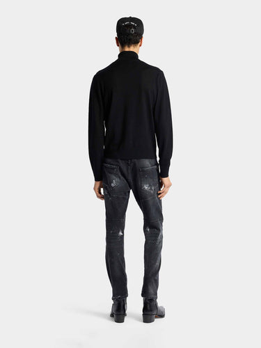 Dsquared2 Hombre Barcelona Jeans Rectos Efecto Pintura color Negro sku 522-003188 01 - Foto 4