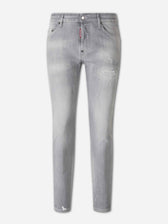 Dsquared2 Hombre Barcelona Jeans Pitillo Desgastado color Gris Claro sku 522-003190 01 - Foto 1