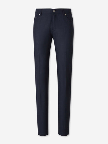 Marco Pescarolo Hombre Barcelona Pantalones Rectos Cashmere color Azul Noche sku 522-003197 03 - Foto 1