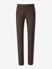 Marco Pescarolo Hombre Barcelona Pantalones Rectos Cashmere color Marrón Oscuro sku 522-003197 06 - Foto 1