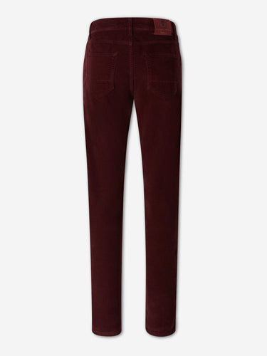 Richard J. Brown Hombre Barcelona Pantalones Pana Algodón color Burdeos sku 522-003201 04 - Foto 2