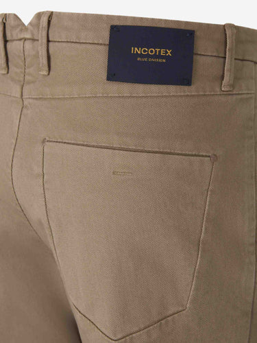 Incotex Blue Hombre Barcelona Pantalones Sarga Rectos color Camel sku 522-003219 02 - Foto 4