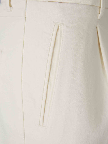 Incotex Blue Hombre Barcelona Pantalones Sarga Rectos color Marfil sku 522-003220 01 - Foto 3