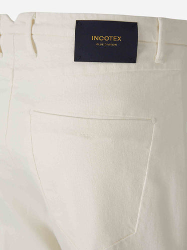 Incotex Blue Hombre Barcelona Pantalones Sarga Rectos color Marfil sku 522-003220 01 - Foto 4