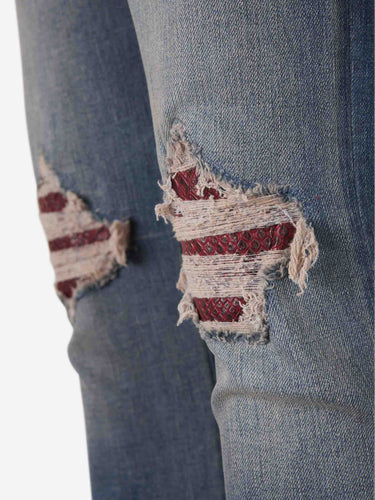 Amiri Hombre Barcelona Jeans Rectos MX1 color Azul Denim sku 522-003224 01 - Foto 4