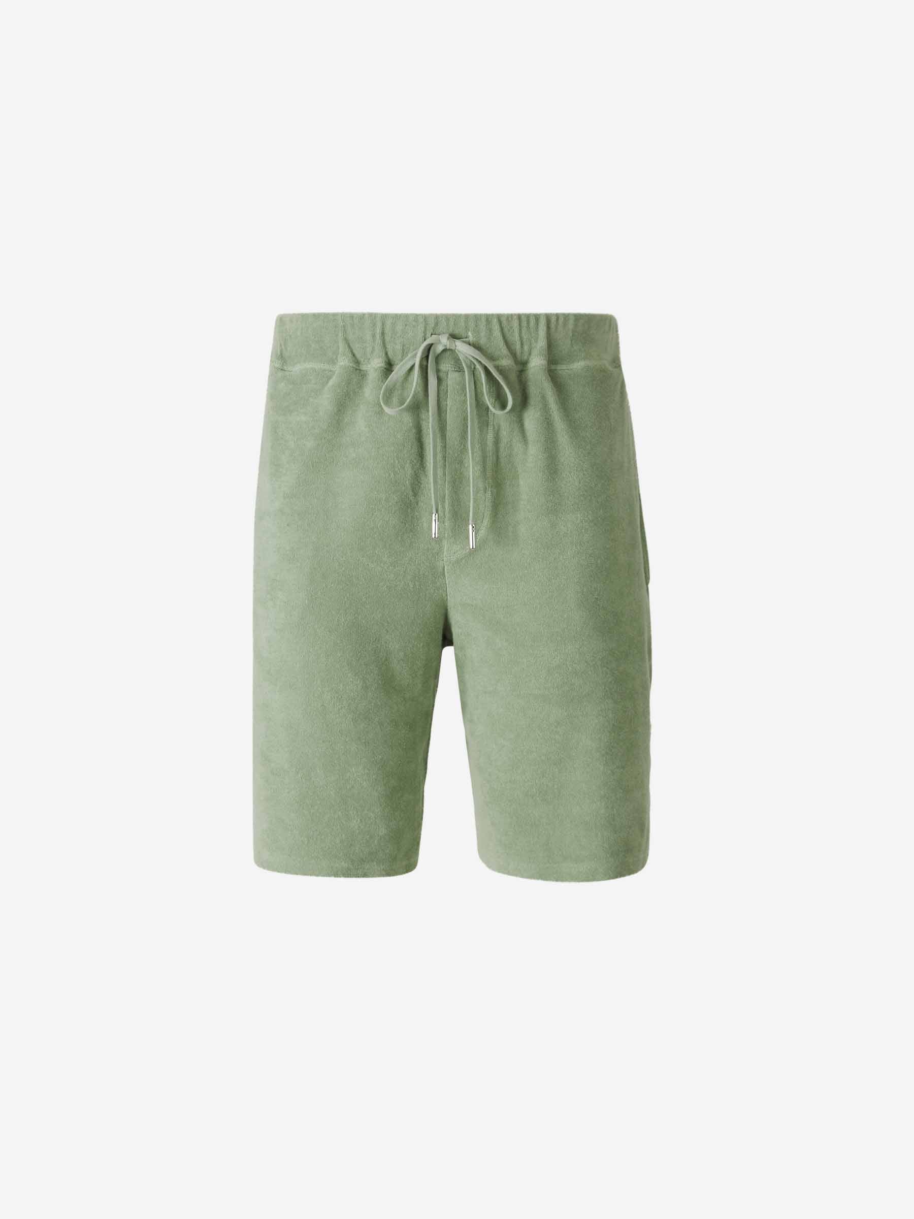 Fedeli Hombre Barcelona Bermudas Rizo Algodón color Verde sku 523-001097 02 - Foto 1