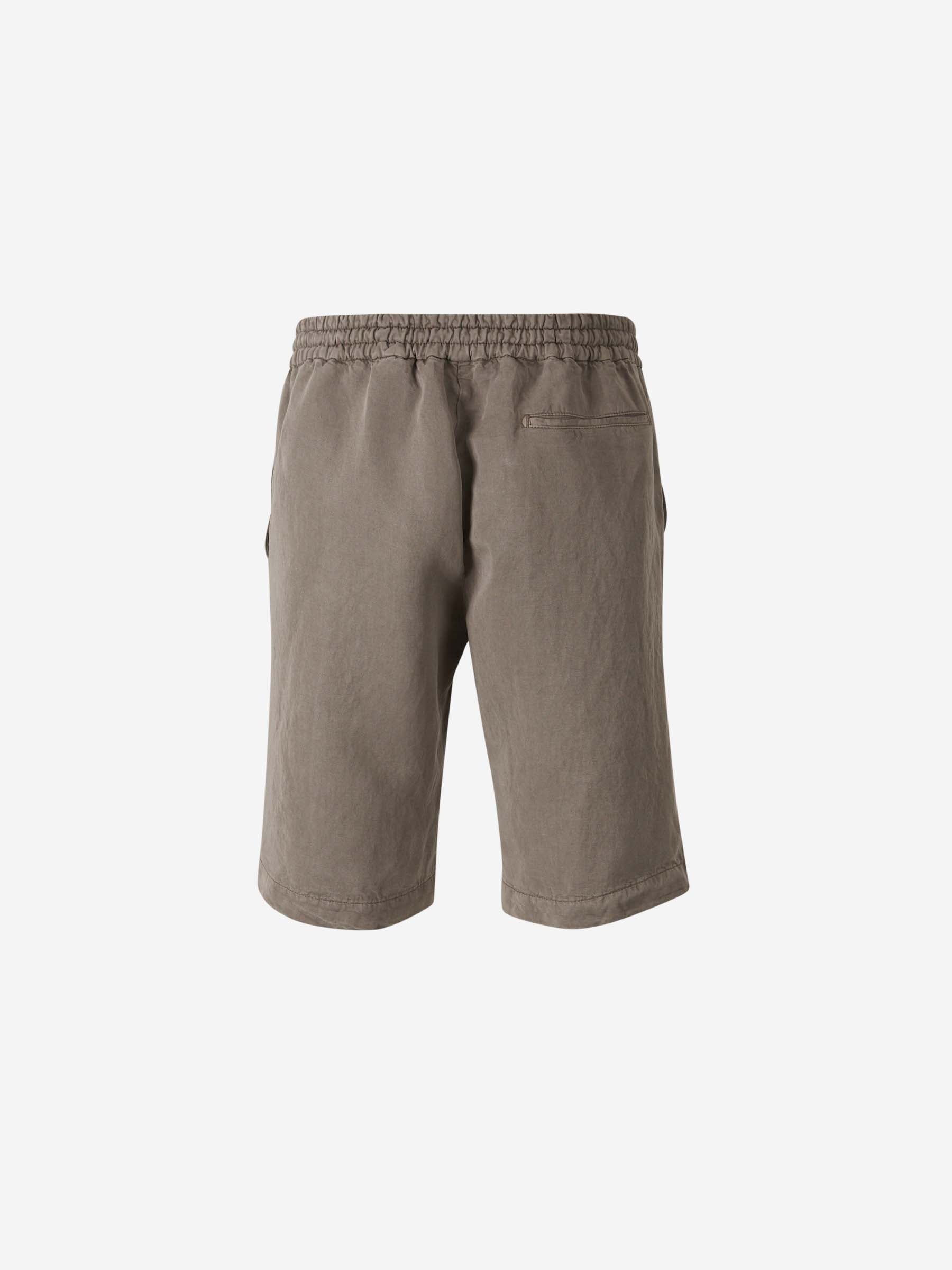 Santa Eulalia Hombre Barcelona Bermudas Rectas Lino color Camel sku 523-001134 02 - Foto 2