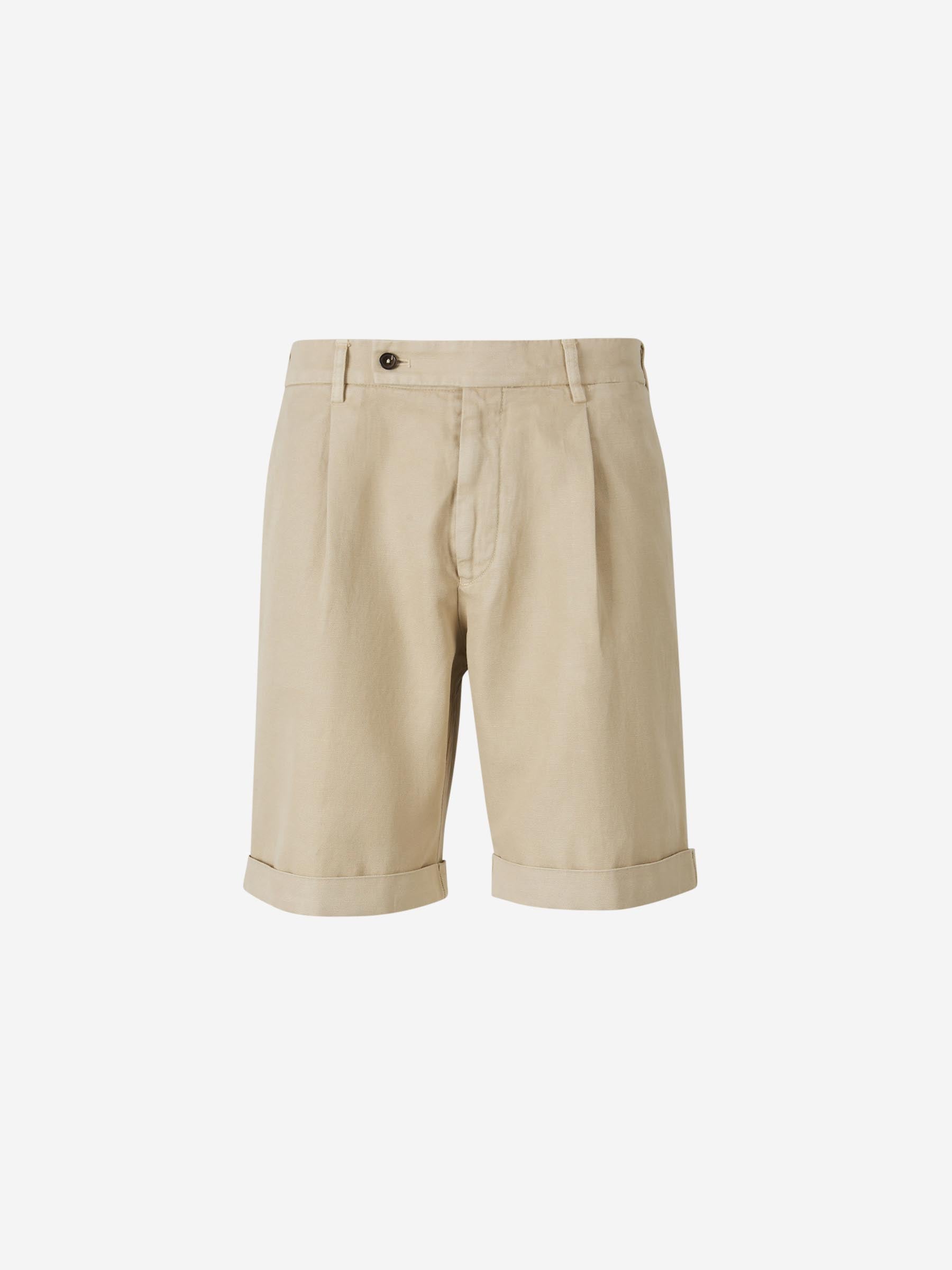 Santa Eulalia Hombre Barcelona Bermudas Rectas Lino color Beige sku 523-001135 01 - Foto 1