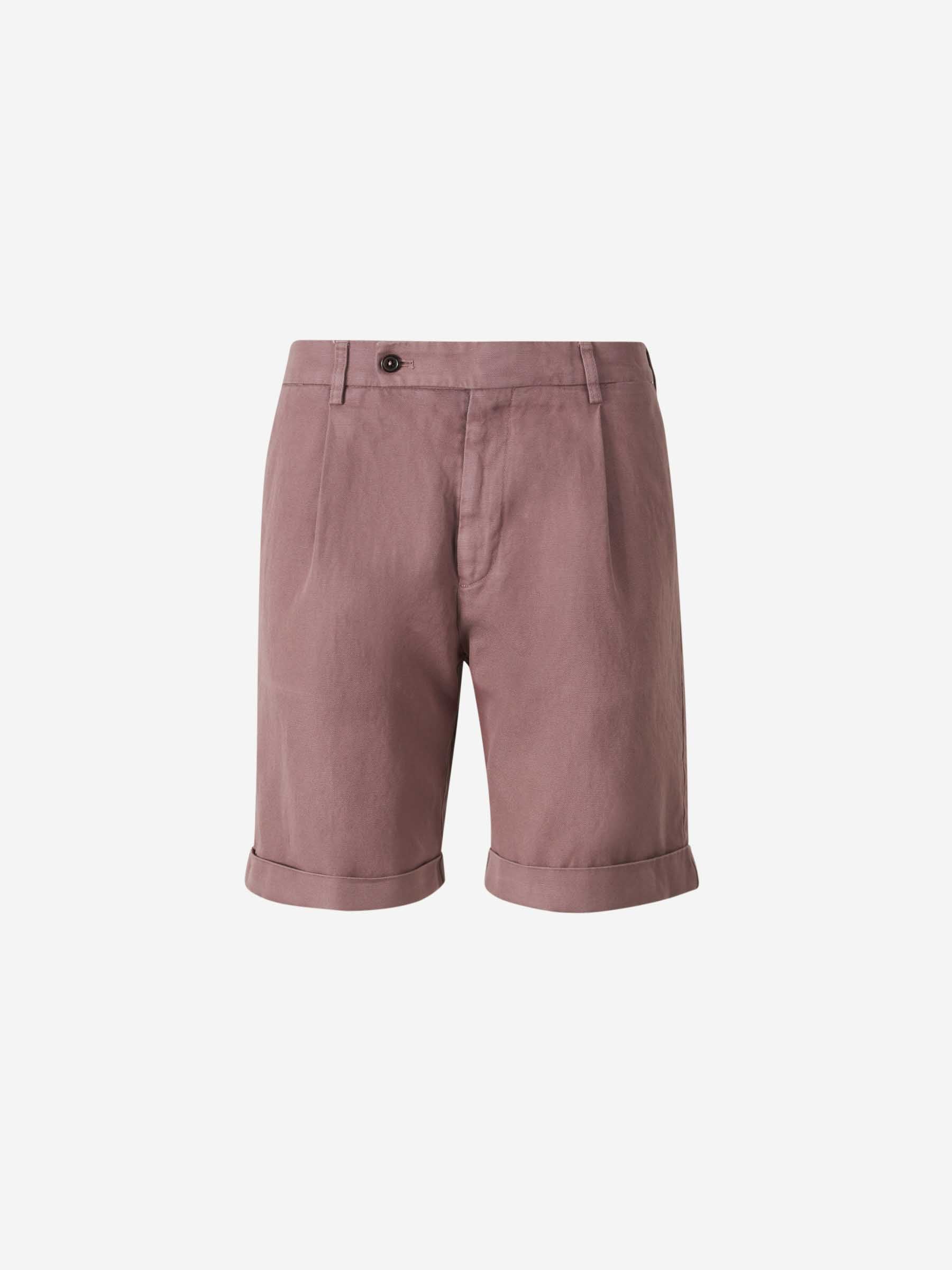 Santa Eulalia Hombre Barcelona Bermudas Rectas Lino color Rosa Envejecido sku 523-001135 02 - Foto 1
