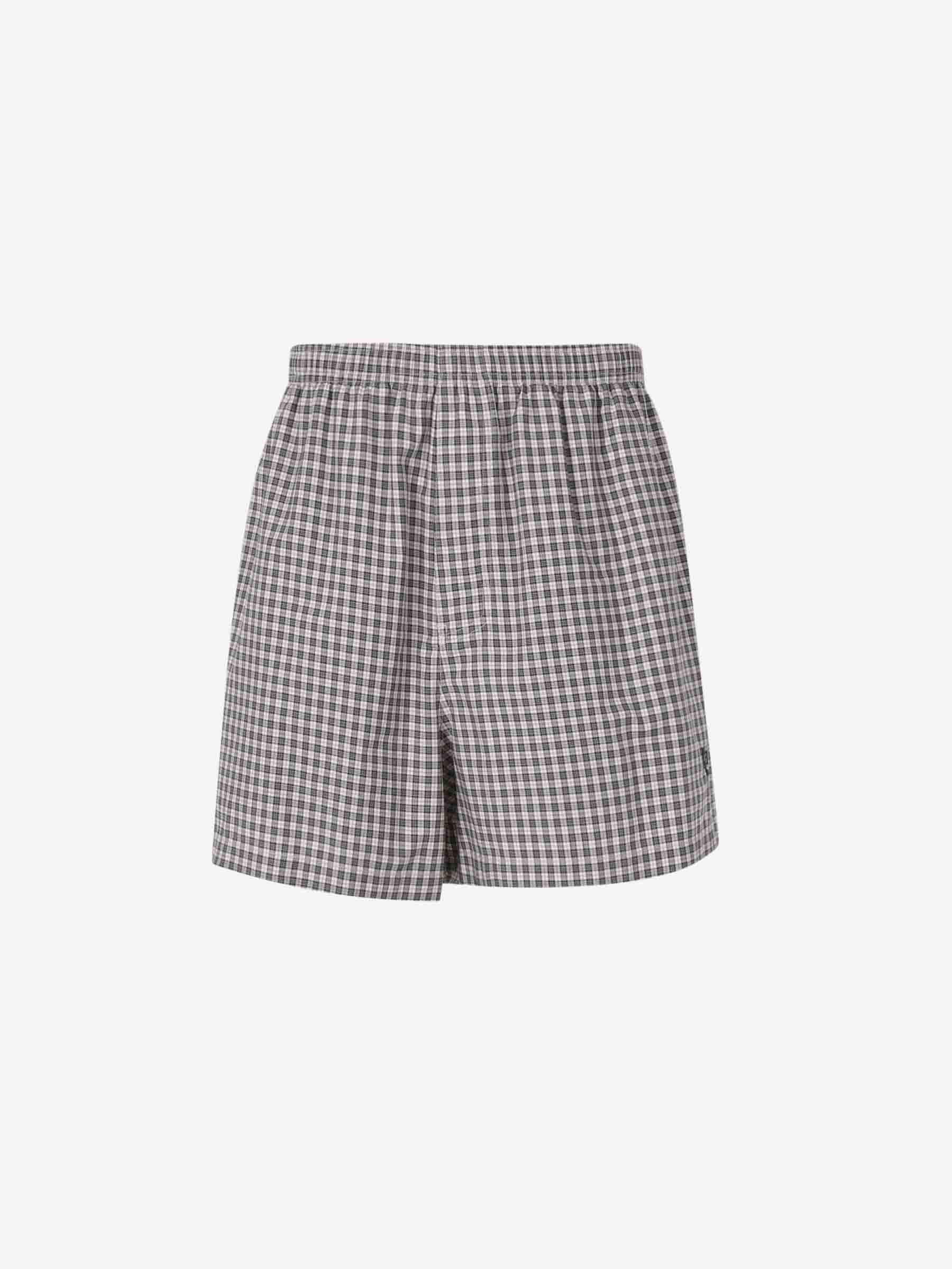 Balenciaga Hombre Barcelona Bermudas Cuadros Algodón color Beige sku 523-001167 01 - Foto 1