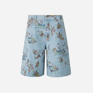 Off-White Hombre Barcelona Bermudas Denim Estampado color Azul sku 523-001181 01 - Foto 1