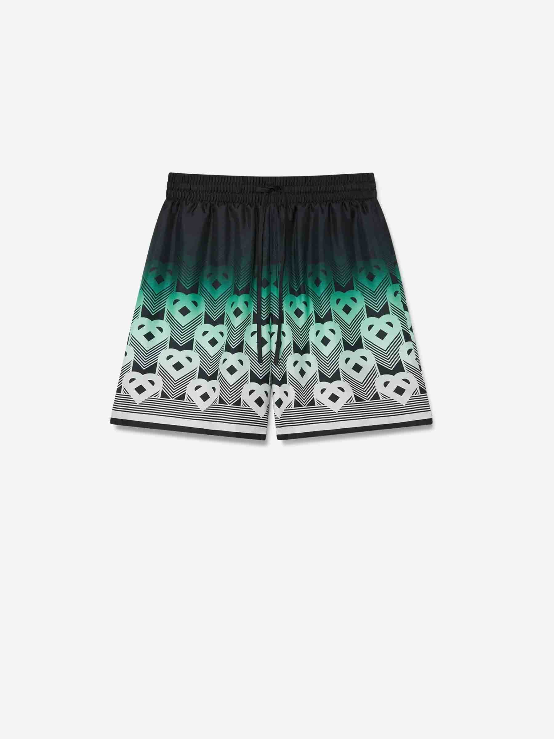 Casablanca Hombre Barcelona Bermudas Gradient Monogram color Verde sku 523-001192 01 - Foto 1