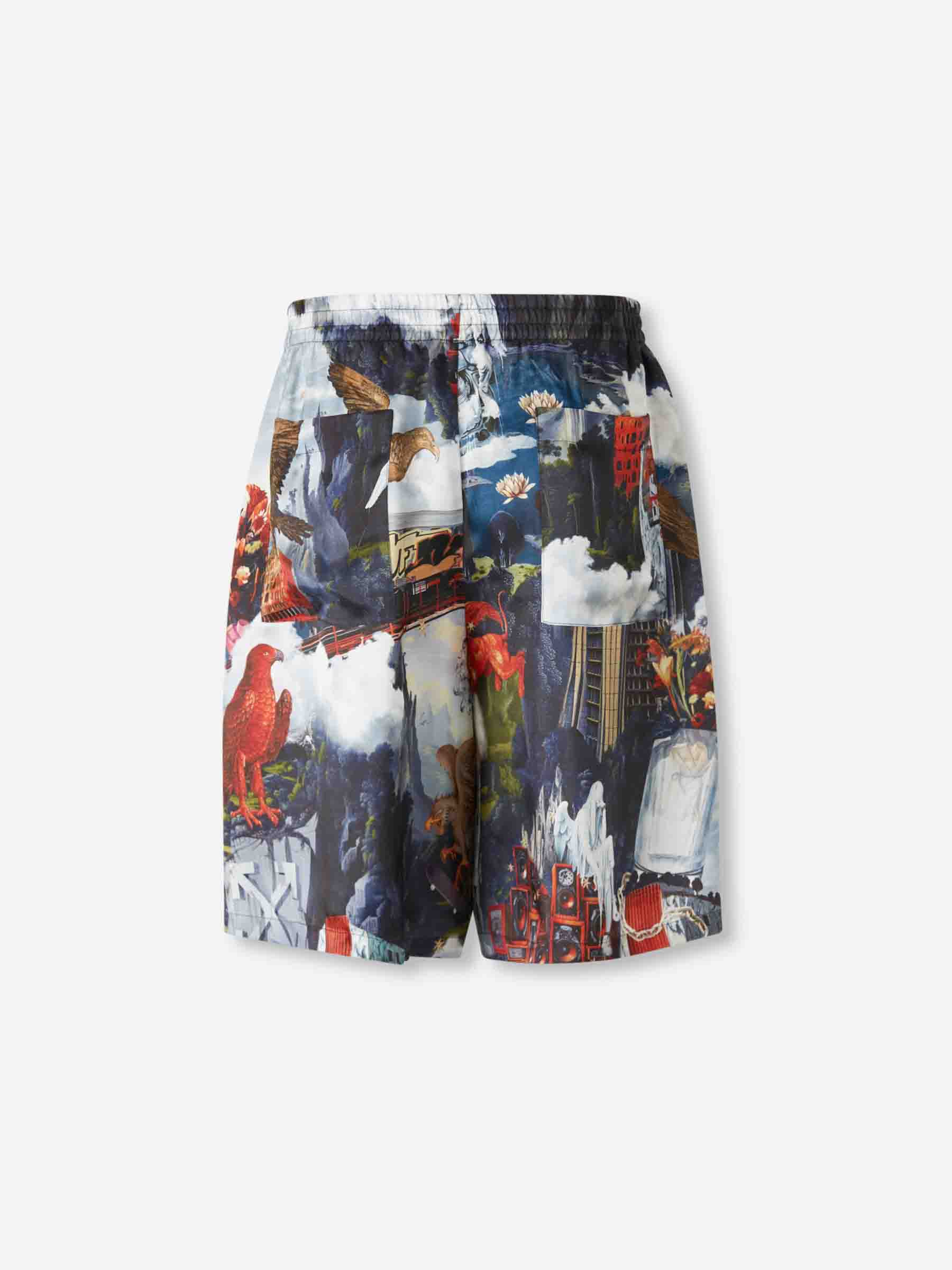 Off-White Hombre Barcelona Bermudas Estampado color Azul Celeste sku 523-001199 01 - Foto 2