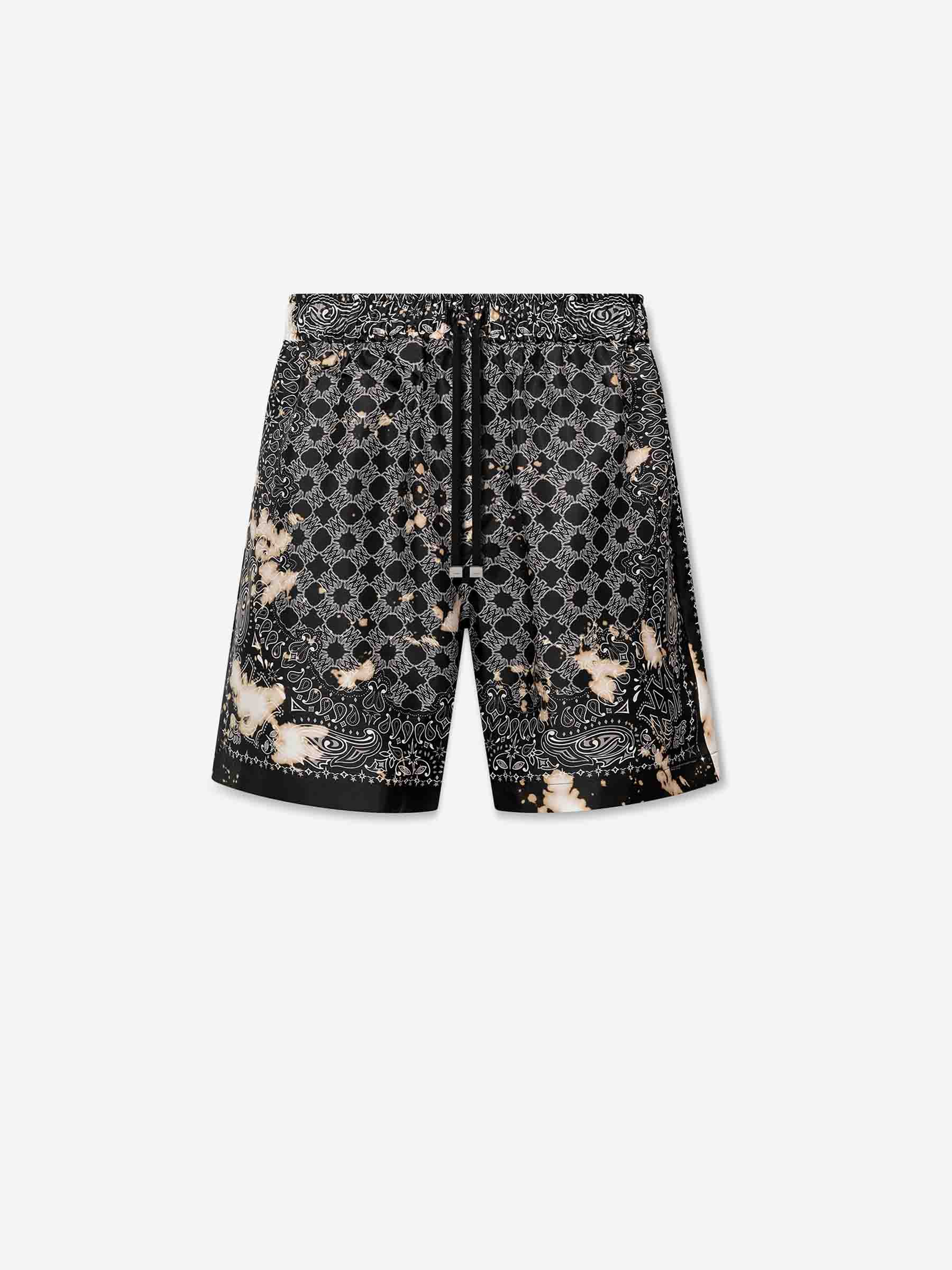 Amiri Hombre Barcelona Bermudas Bandana Lejía color Negro sku 523-001204 01 - Foto 1