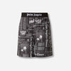 Palm Angels Hombre Barcelona Bermudas Estampado Periódico color Negro sku 523-001205 01 - Foto 1