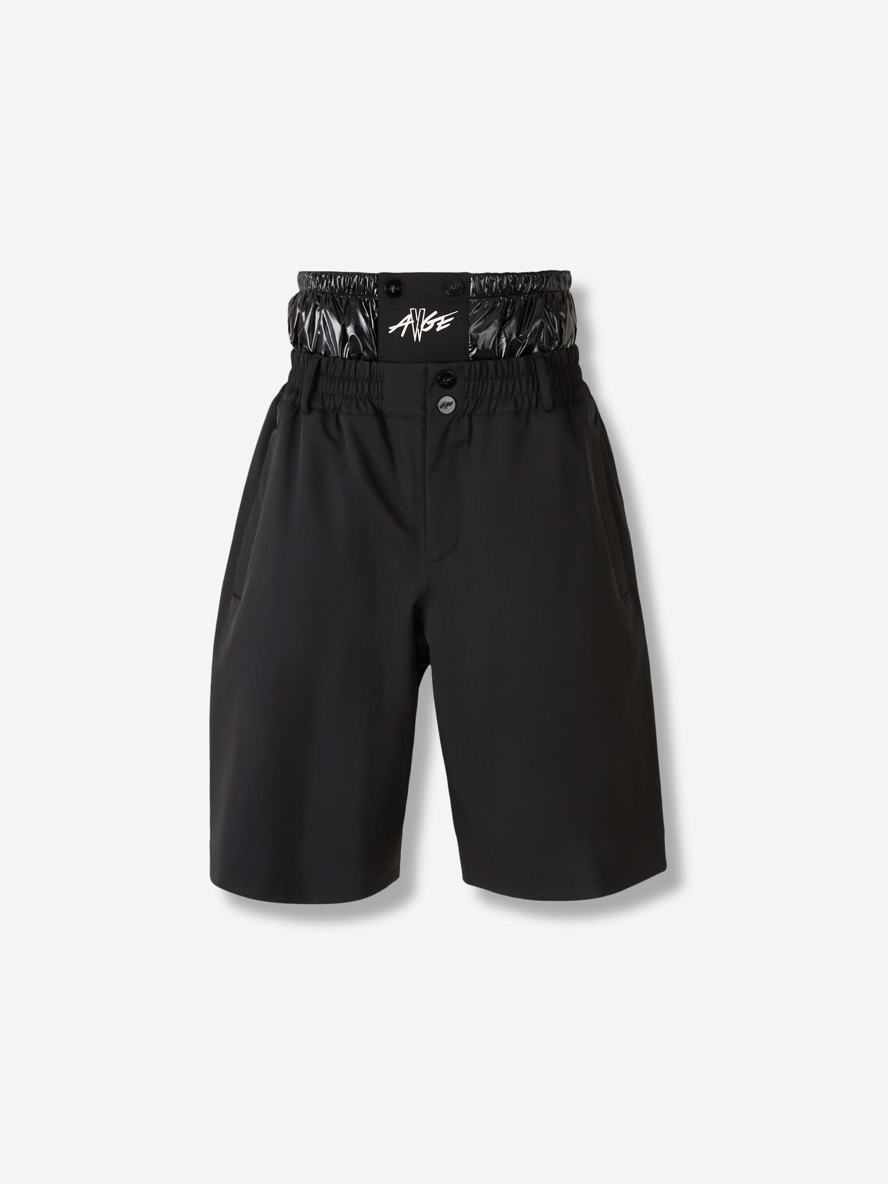 Moncler Genius Asap Rocky Hombre Barcelona Bermudas Logo Rocky color Negro sku 523-001208 01 - Foto 1