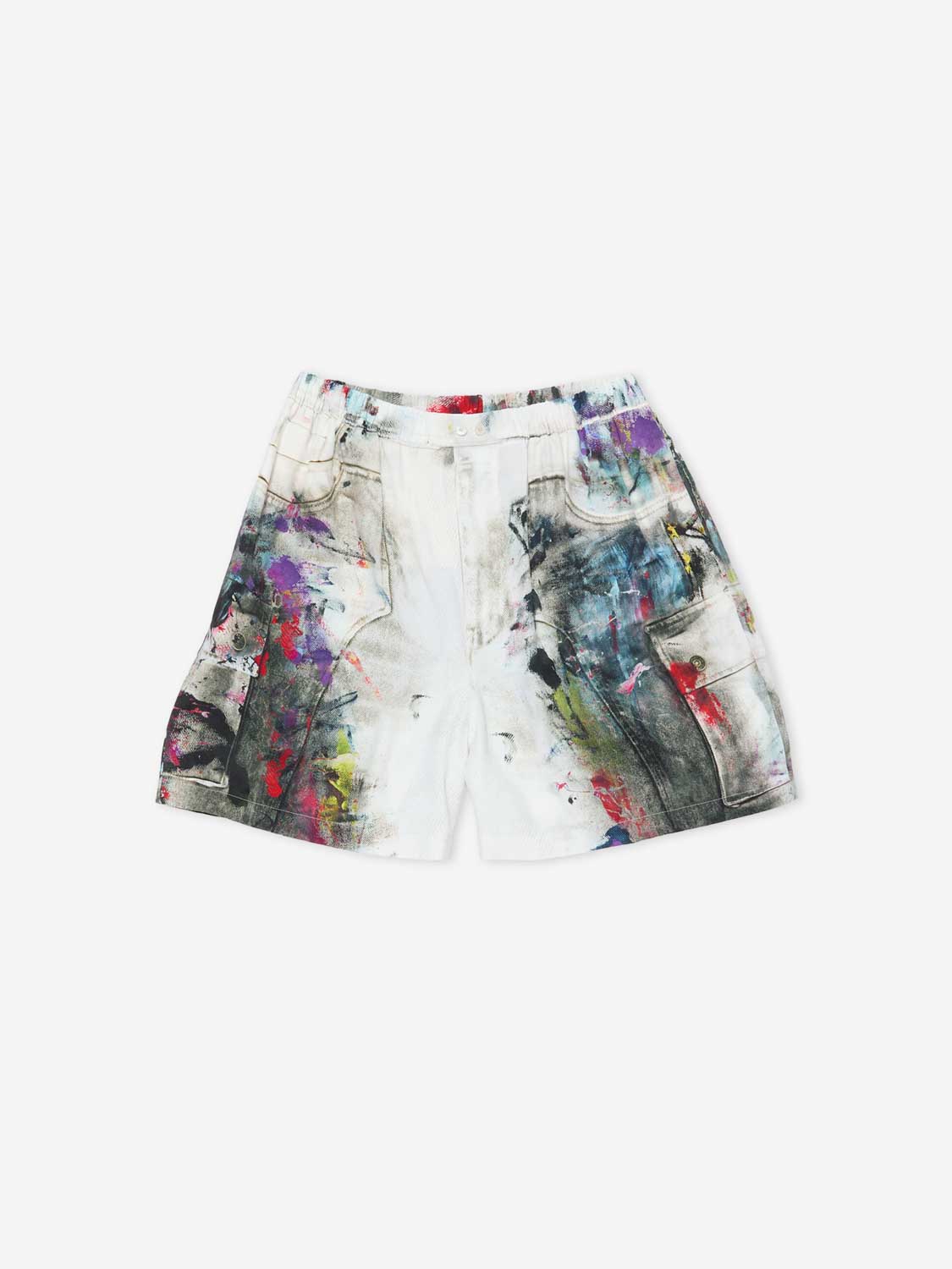 Acne Studios Hombre Barcelona Bermudas Estampadas Fluidas color Beige sku 523-001212 01 - Foto 1