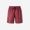 Amiri Hombre Barcelona Bermudas Estampadas Seda color Burdeos sku 523-001215 01 - Foto 1