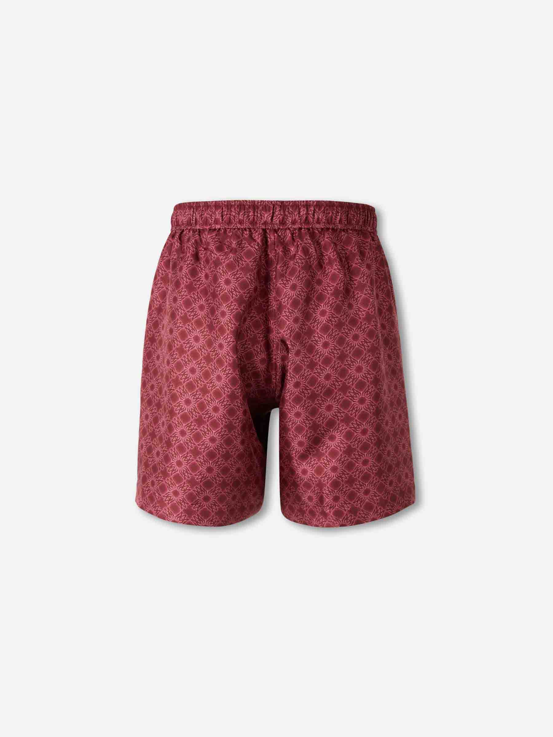 Amiri Hombre Barcelona Bermudas Estampadas Seda color Burdeos sku 523-001215 01 - Foto 2