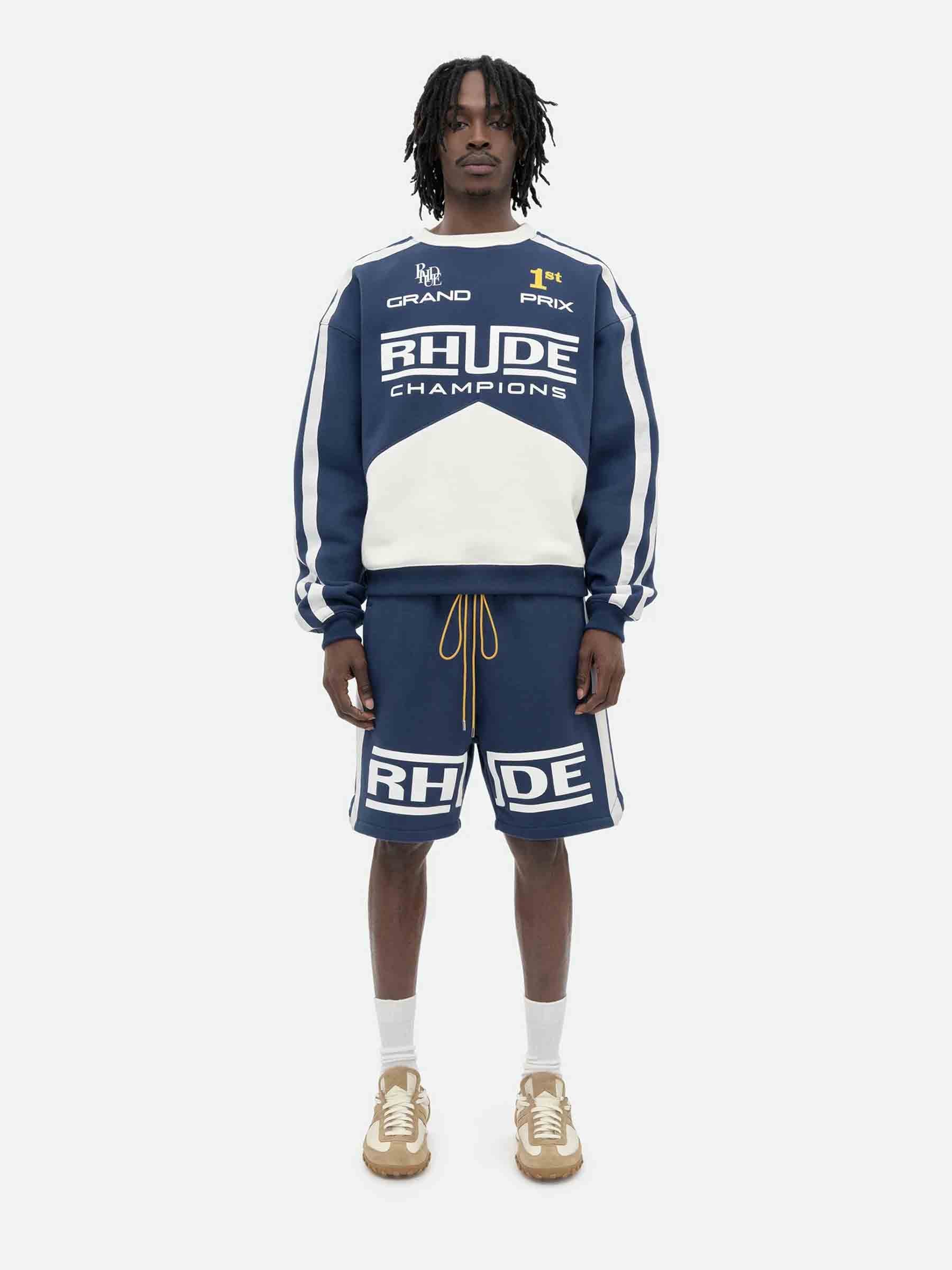 Rhude Hombre Barcelona Bermudas Deportivas color Azul Marino sku 523-001218 01 - Foto 2