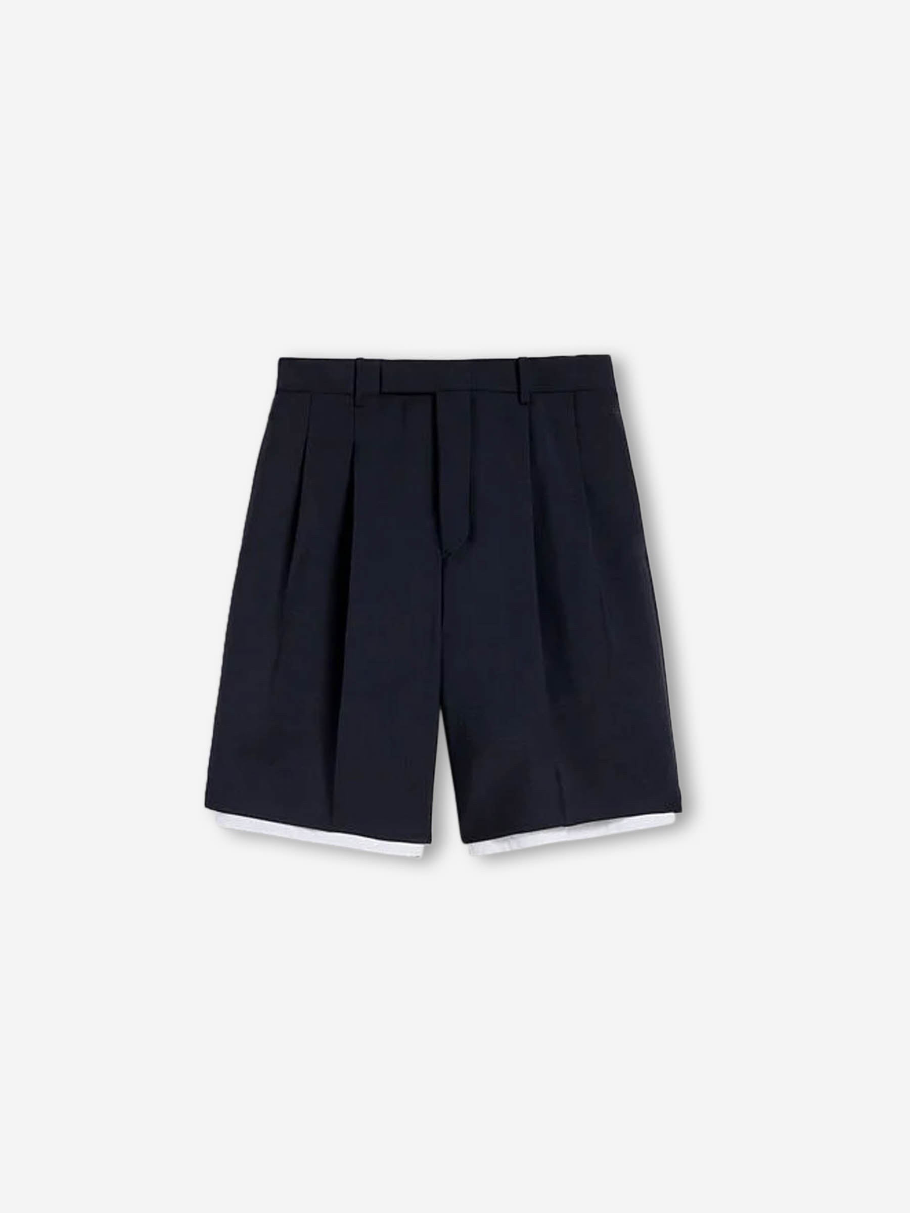 Jil Sander Hombre Barcelona Bermudas Lana Canvas color Negro sku 523-001221 01 - Foto 1
