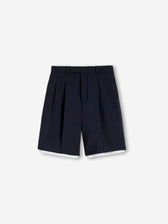 Jil Sander Hombre Barcelona Bermudas Lana Canvas color Negro sku 523-001221 01 - Foto 1