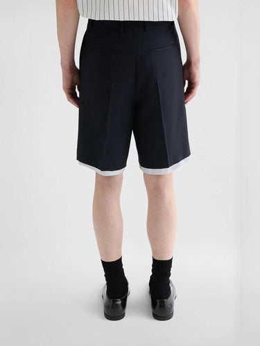 Jil Sander Hombre Barcelona Bermudas Lana Canvas color Negro sku 523-001221 01 - Foto 4