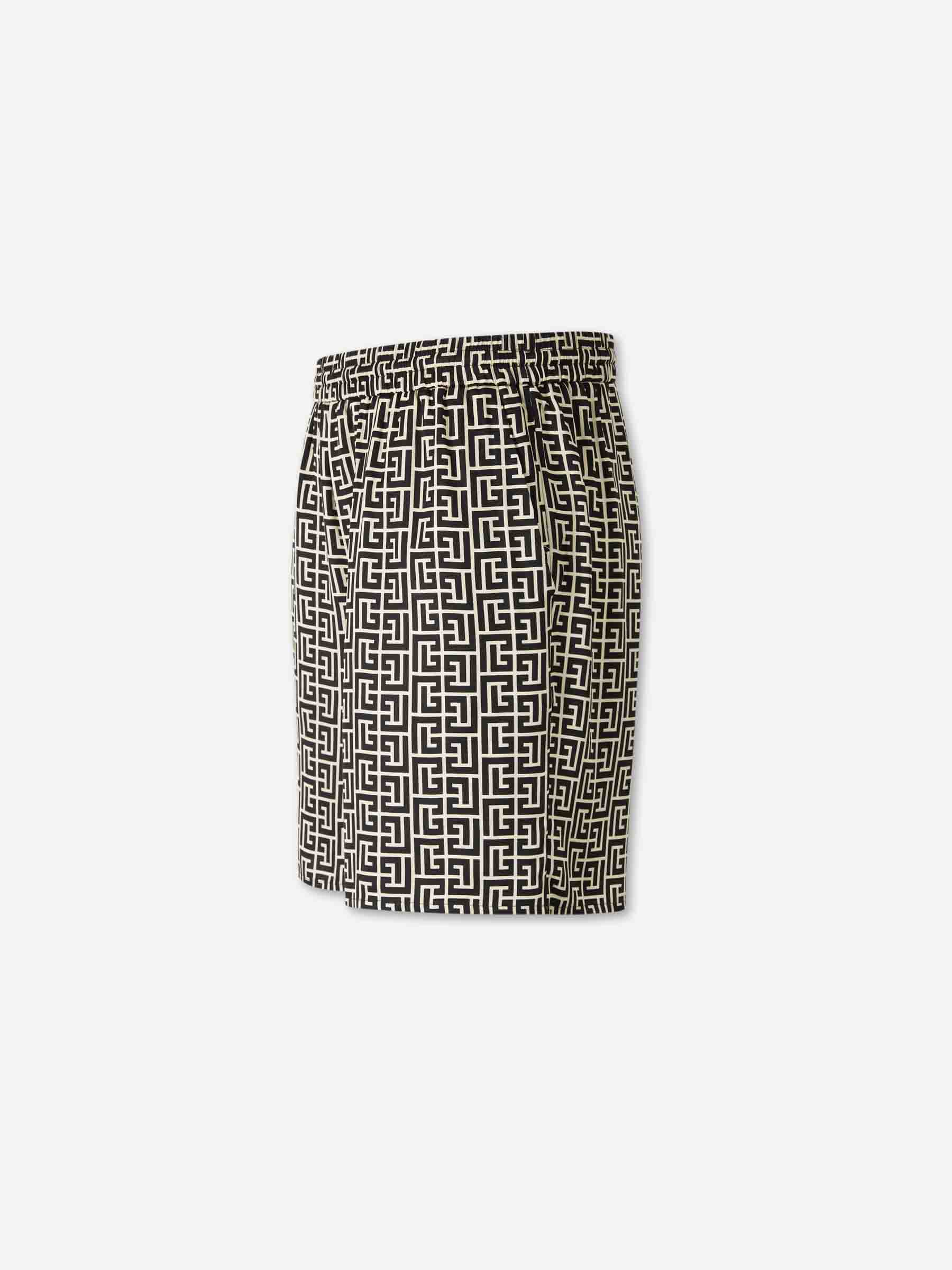 Balmain Hombre Barcelona Bermudas Monograma color Negro sku 523-001229 01 - Foto 2