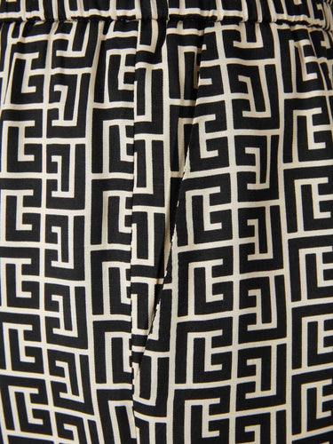 Balmain Hombre Barcelona Bermudas Monograma color Negro sku 523-001229 01 - Foto 4