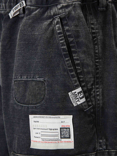 Maison Mihara Yasuhiro Hombre Barcelona Bermudas Cargo color Negro sku 523-001234 01 - Foto 4