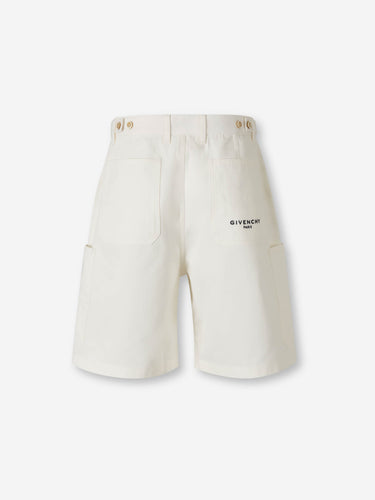Givenchy Hombre Barcelona Bermudas Cargo Algodón color Blanco sku 523-001237 01 - Foto 3