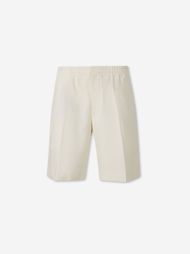 Zegna Hombre Barcelona Bermudas Lisas Lino color Crema sku 523-001238 01 - Foto 1