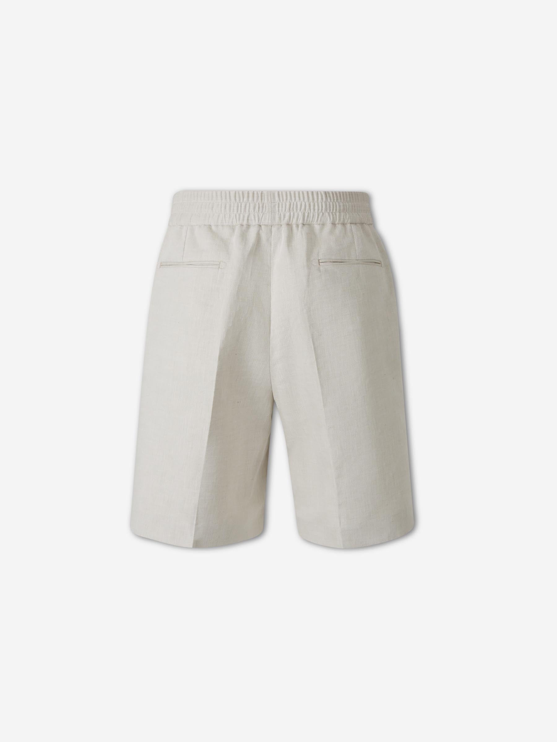 Brioni Hombre Barcelona Bermudas Rectas color Lino sku 523-001252 01 - Foto 2