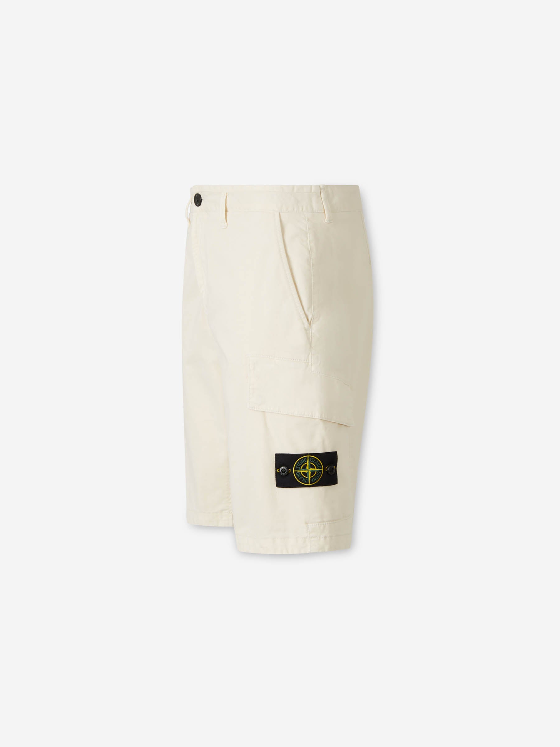 Stone Island Hombre Barcelona Bermudas Cargo Algodón color Crema sku 523-001257 02 - Foto 2