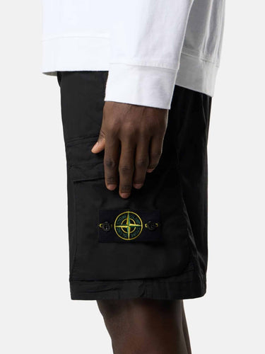 Stone Island Hombre Barcelona Bermudas Cargo Algodón color Negro sku 523-001258 01 - Foto 4